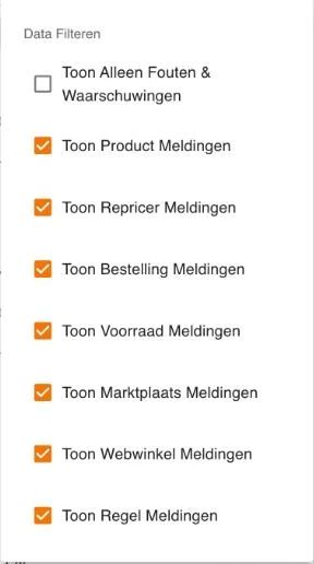 Het menu Filters
