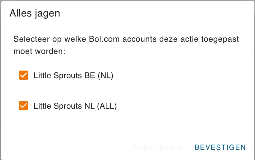 De Bol.com-accounts kiezen