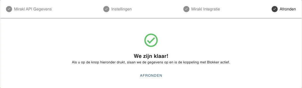 We zijn klaar!