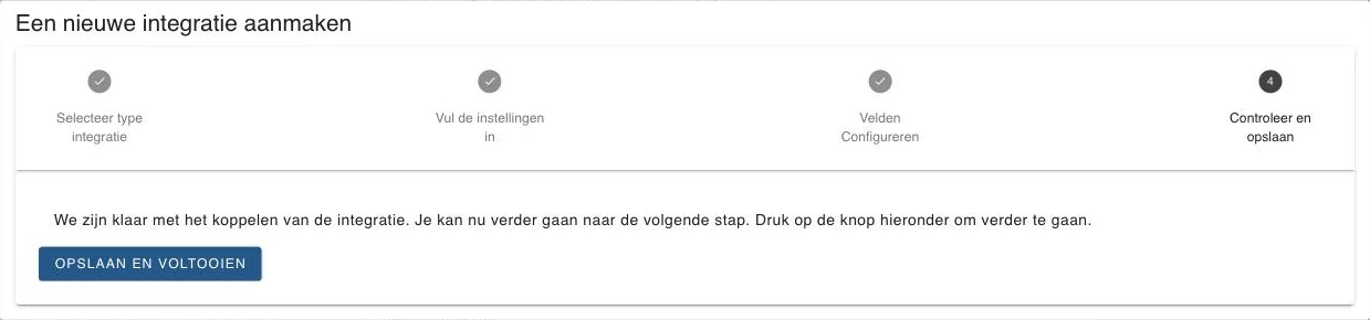 De laatste stap