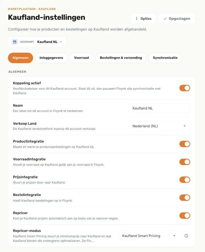 De Kaufland instellingen
