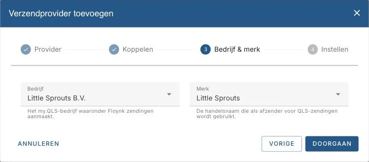 Bedrijf en merk kiezen