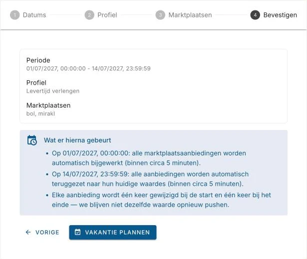 Stap 4: samenvatting en Wat er hierna gebeurt